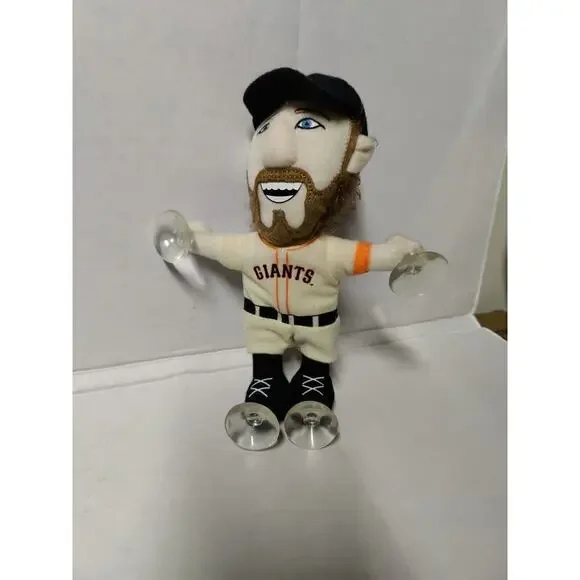 San Francisco Giants Hunter Pence on Board Plush Doll Window Cling 2017 - Picture 2 of 11